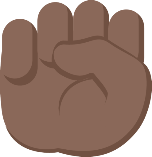 raised fist tone 5 emoji