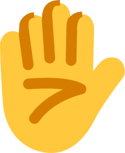 raised hand default emoji