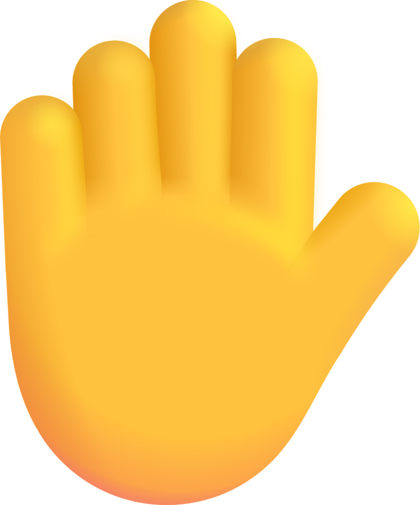 raised hand default emoji