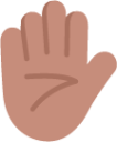 raised hand medium emoji