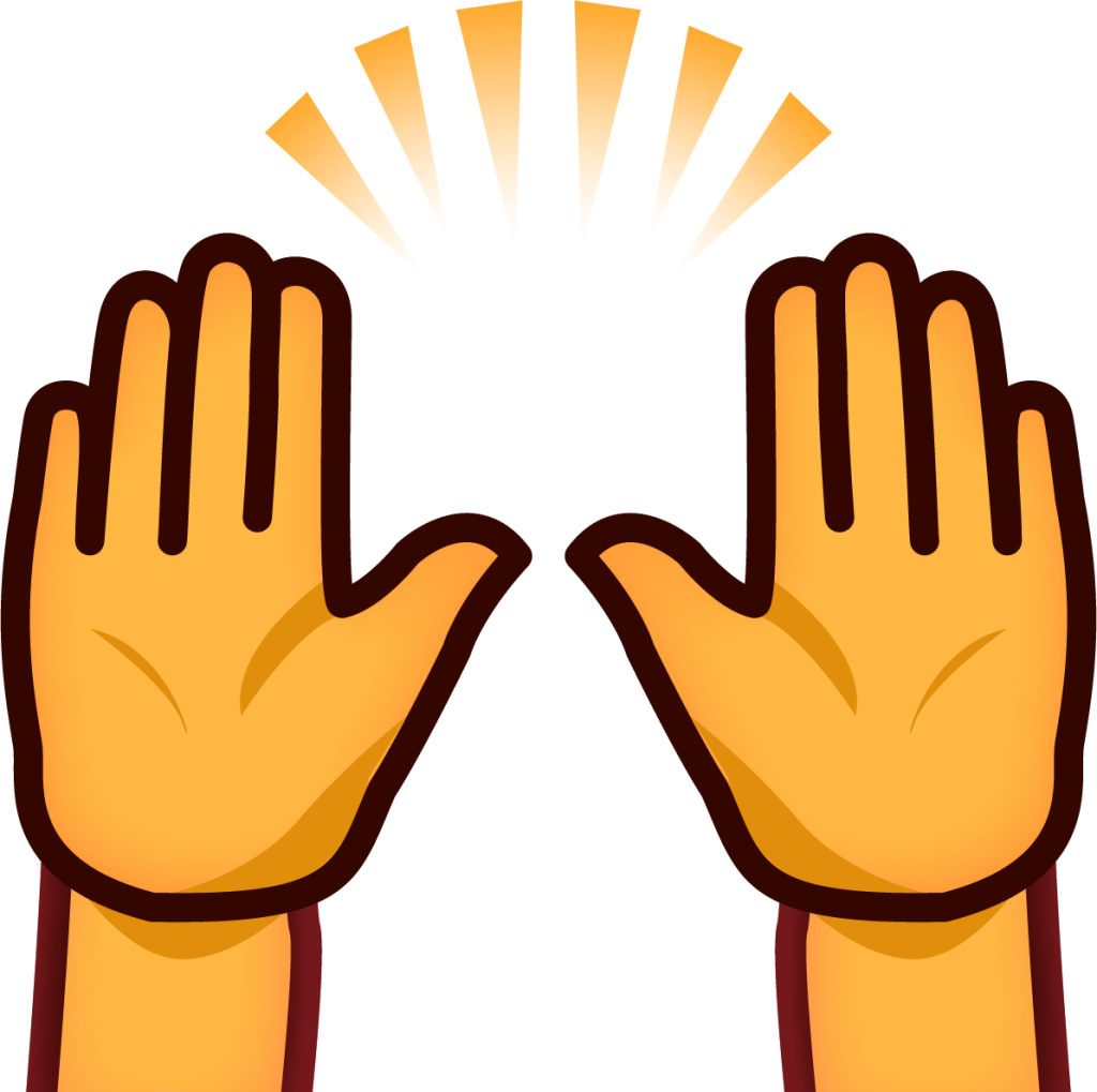 raised hands emoji