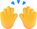 raising hands default emoji
