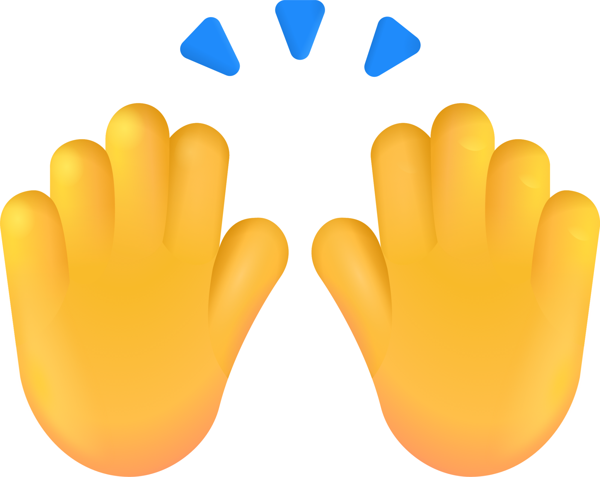raising hands default emoji