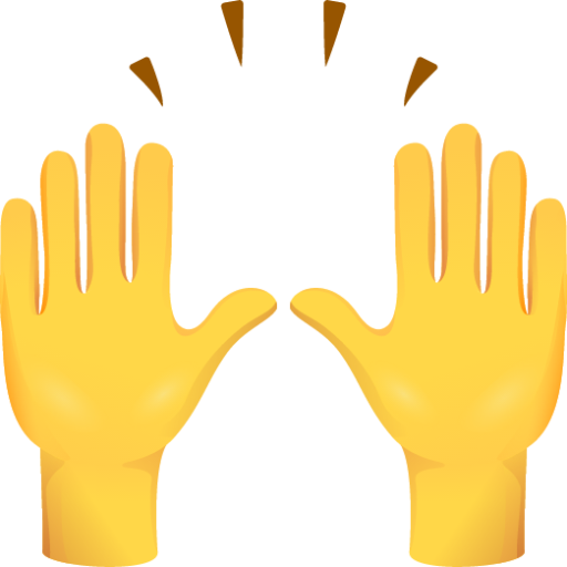 Raising hands emoji emoji