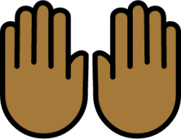 raising hands: medium-dark skin tone emoji