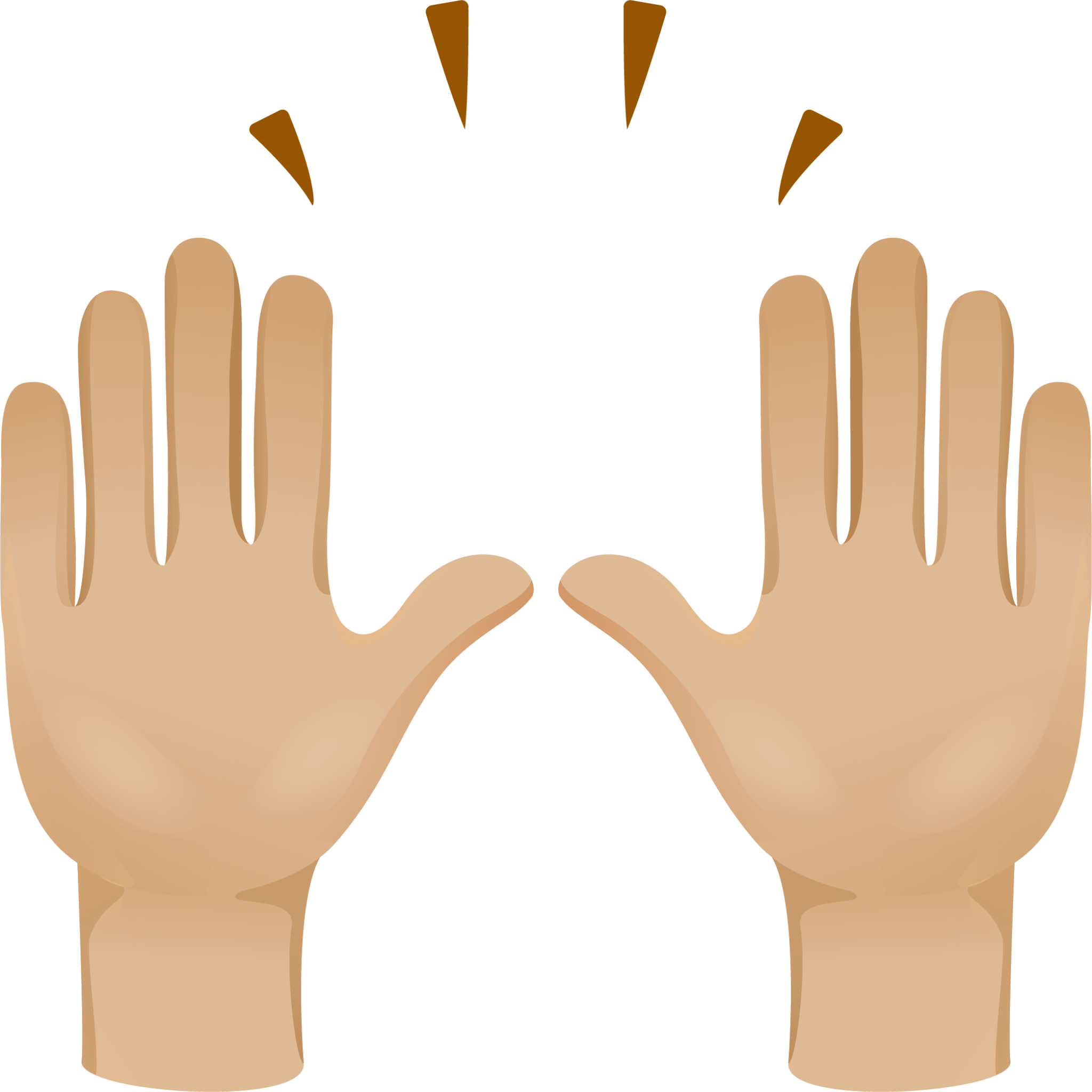 Raising hands skin 2 emoji emoji