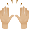 Raising hands skin 2 emoji emoji