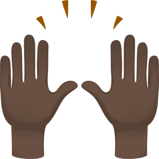 Raising hands skin 5 emoji emoji