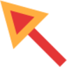red arrow diagonal icon