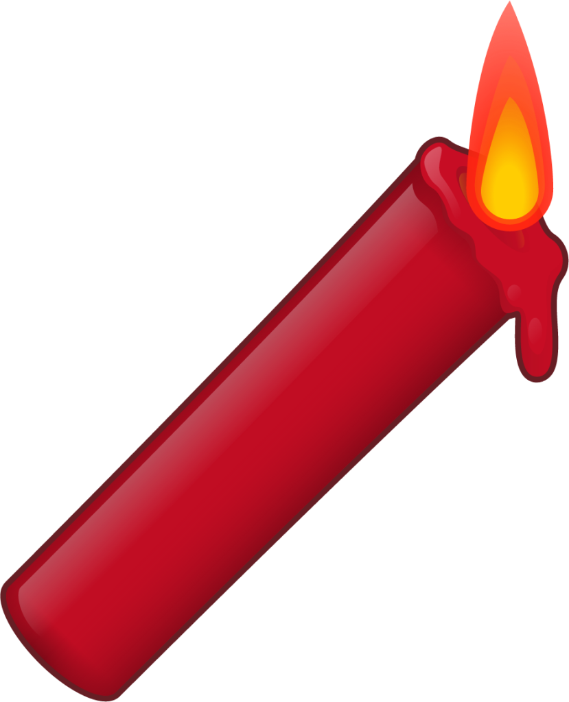 red candle emoji