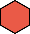 red hexagon emoji
