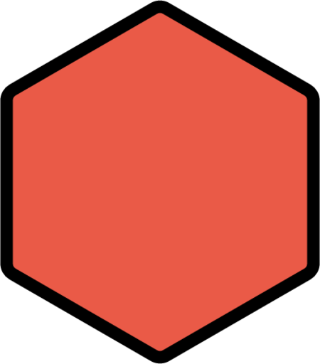 red hexagon emoji