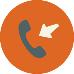 red phone incoming call icon