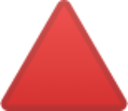 red triangle pointed up emoji