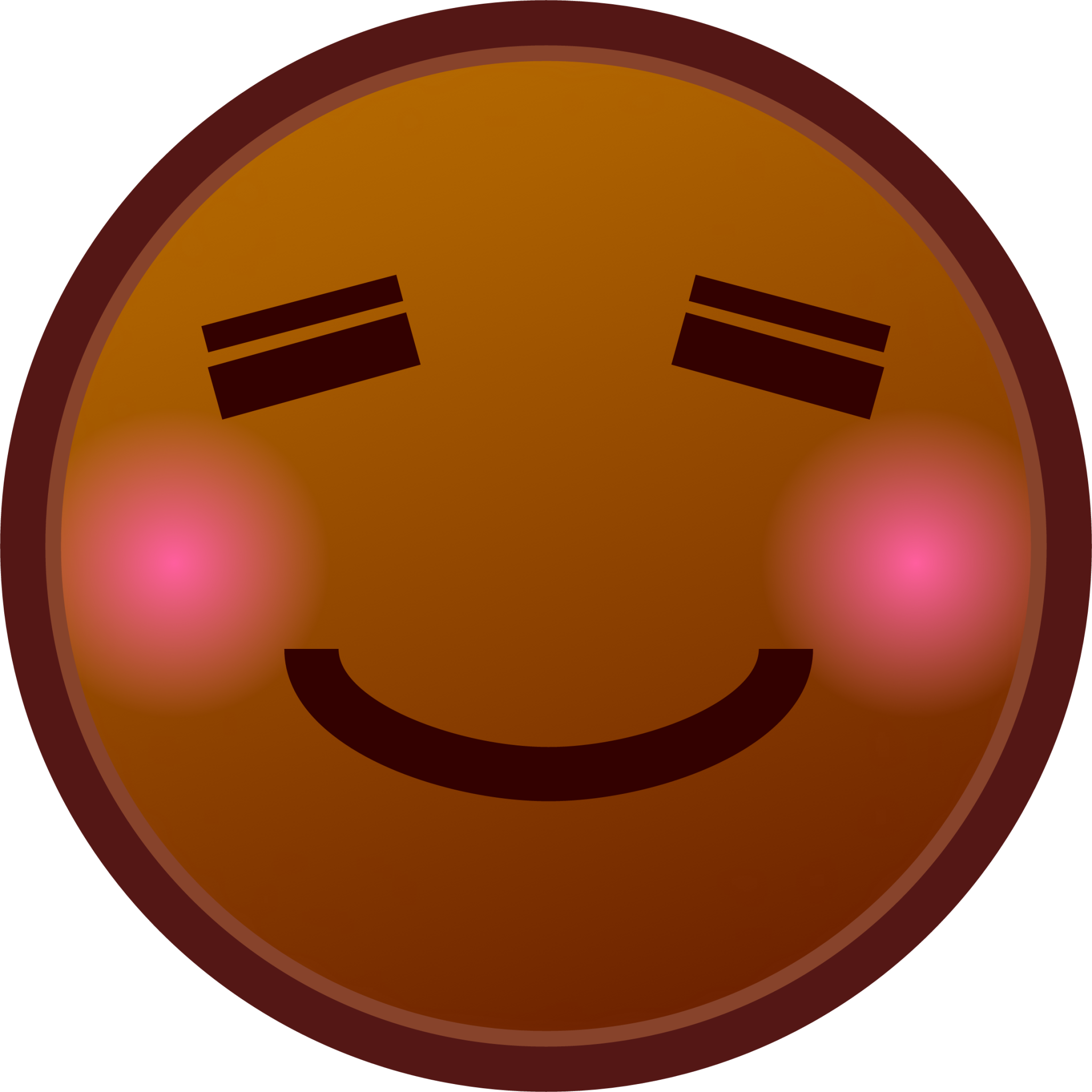 relaxed (brown) emoji