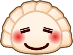 relaxed (dumpling) emoji