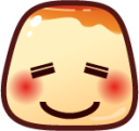 relaxed (pudding) emoji
