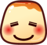 relaxed (pudding) emoji