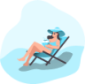Relaxing illustration