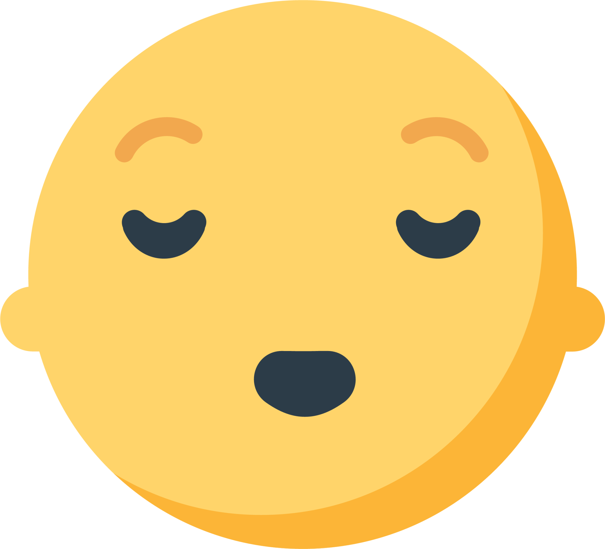 relieved face emoji