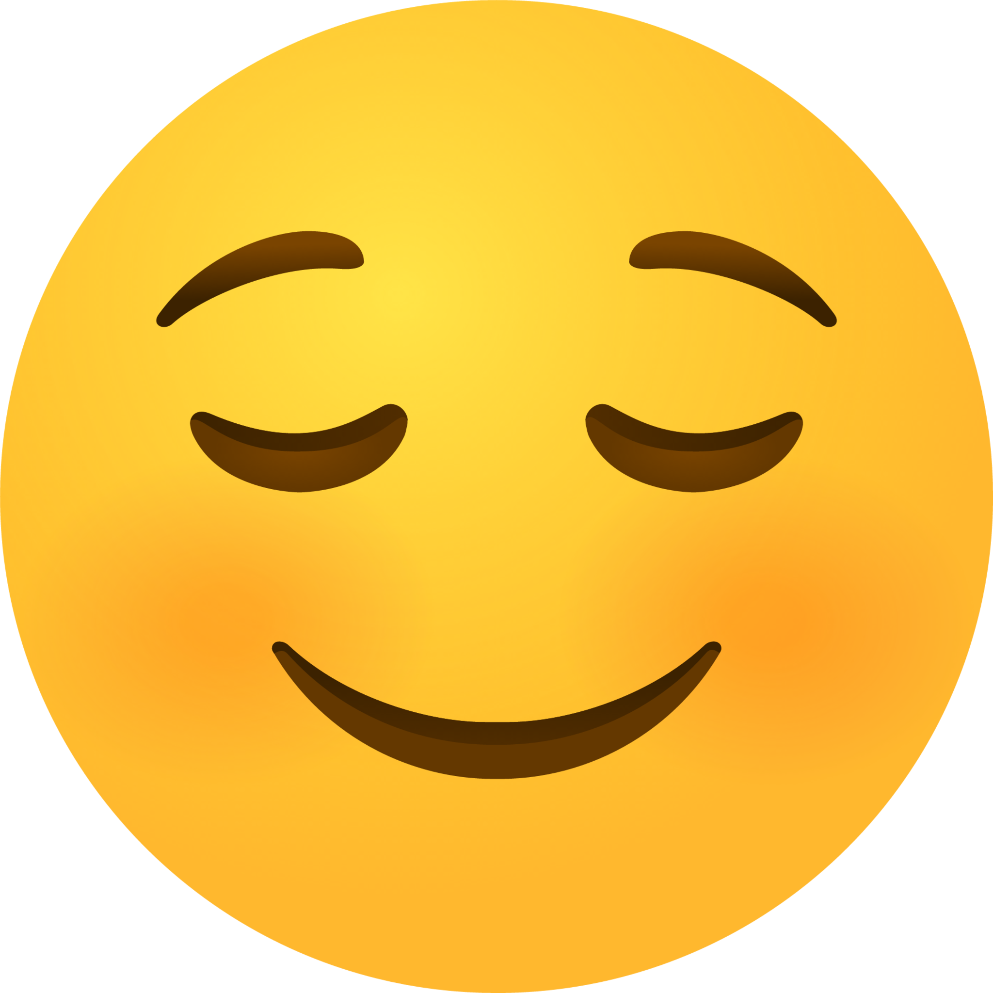 Relieved face emoji emoji