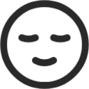 relieved face icon