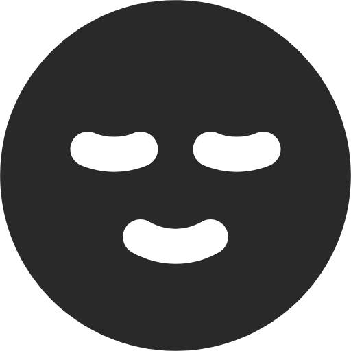 relieved face icon