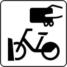 rental bicycle bicycle sharing icon
