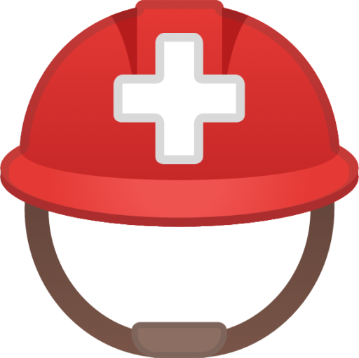 rescue worker’s helmet emoji