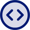 resize circle horizontal icon