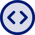 resize circle horizontal icon