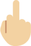 reversed hand with middle finger extended tone 2 emoji