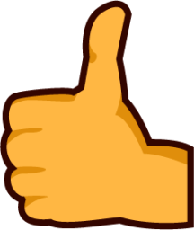 reversed thumbs up sign emoji