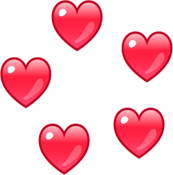 revolving hearts 3 emoji