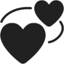 revolving hearts emoji