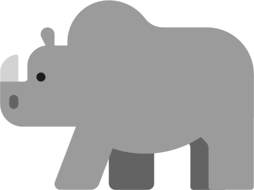 rhinoceros emoji