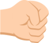 right facing fist tone 2 emoji