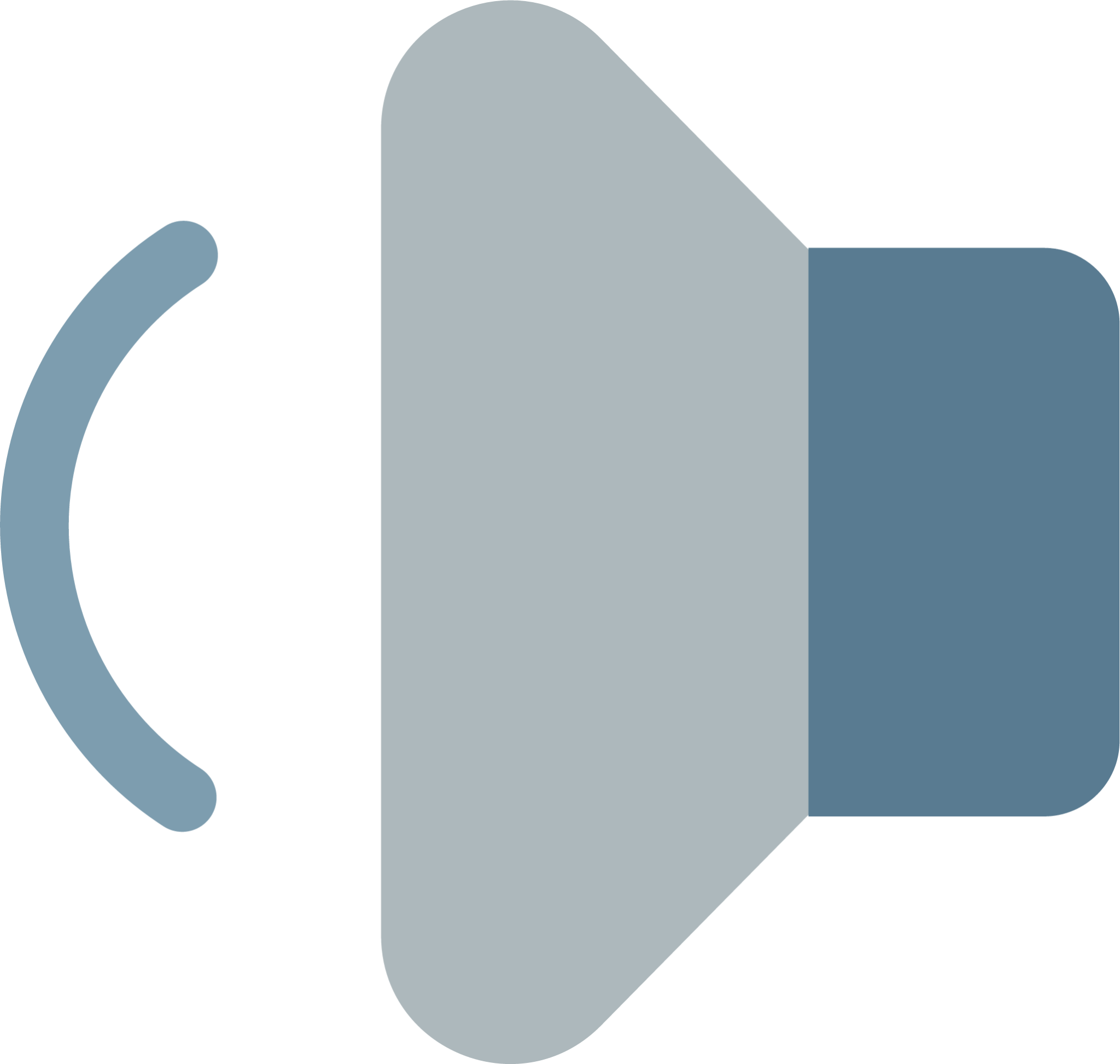 right speaker with one sound wave emoji