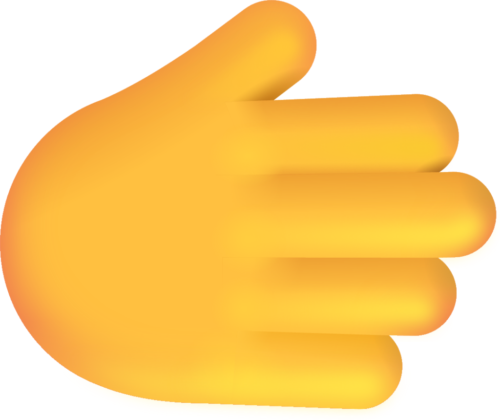 rightwards hand default emoji
