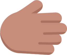 rightwards hand medium emoji