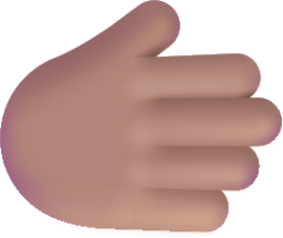rightwards hand medium emoji