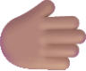 rightwards hand medium emoji