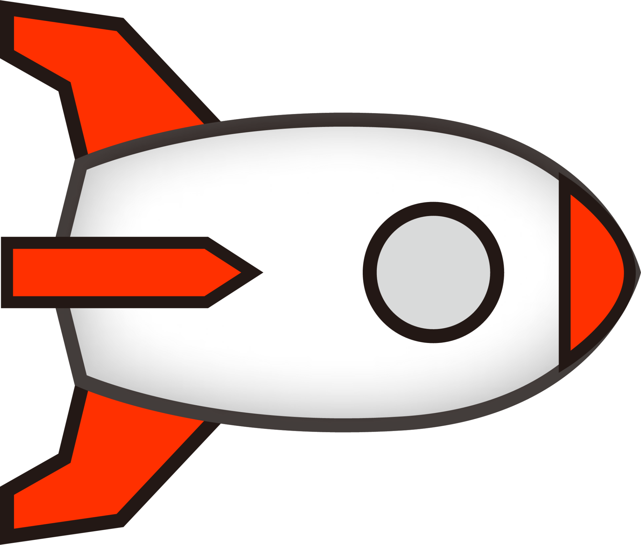 rightwards rocket (simple) emoji