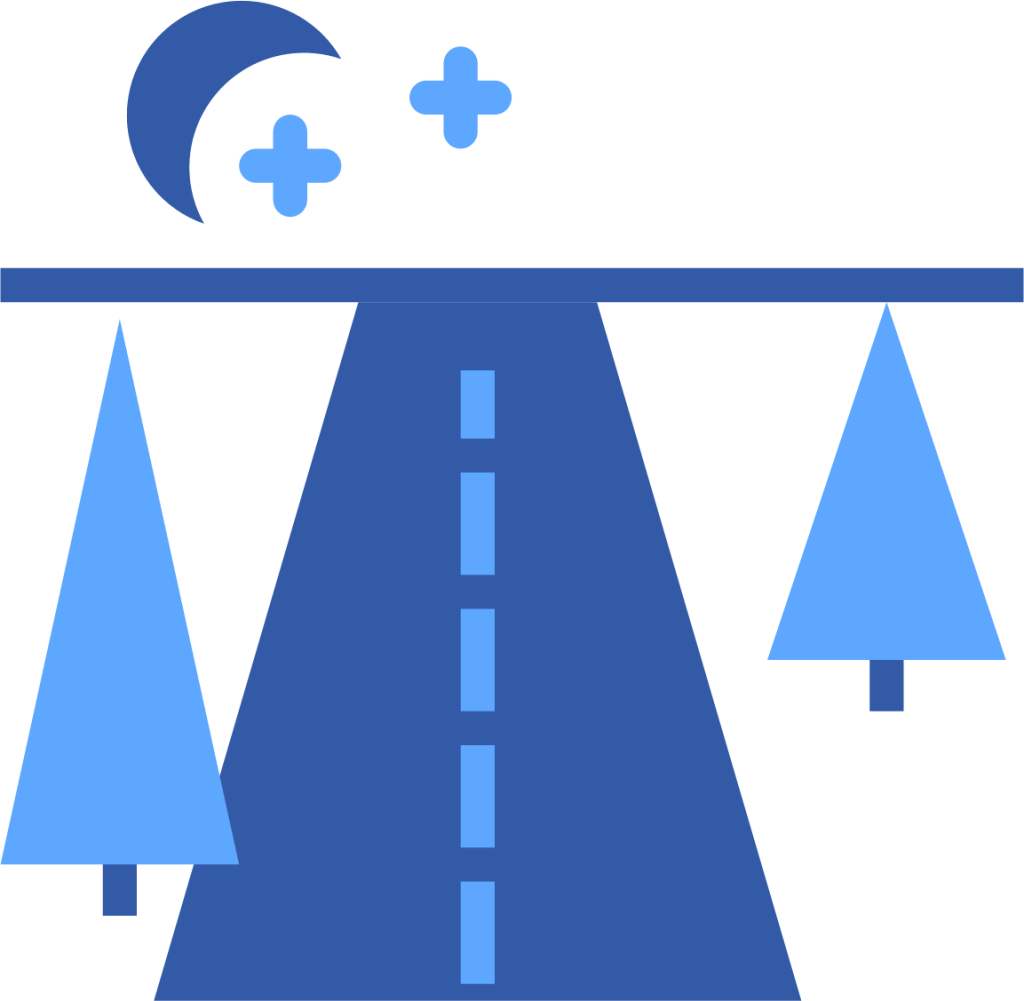 roadsuntreenight icon