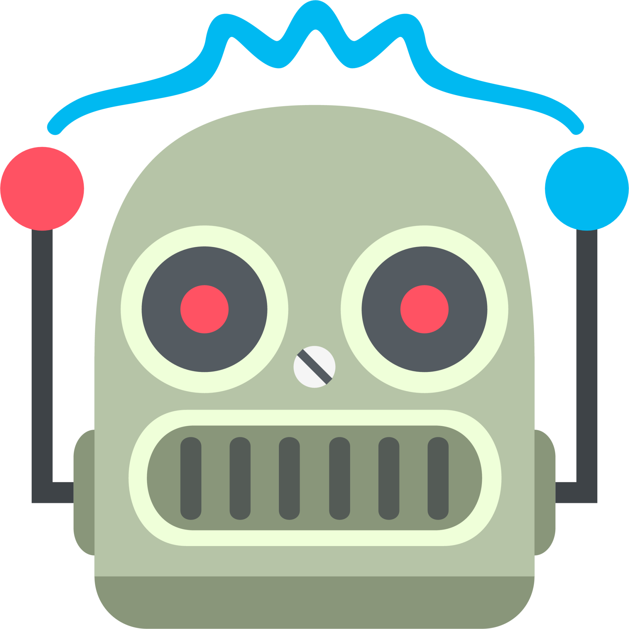 robot face emoji