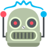 robot face emoji