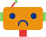 robot sad icon