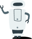 robot waving illustration