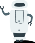 robot waving illustration