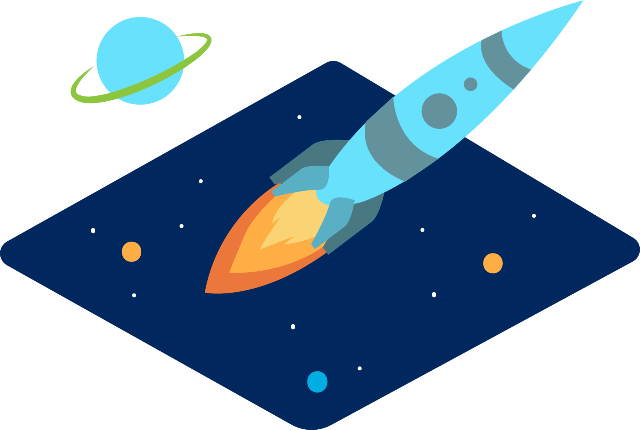 rocket launch illustration